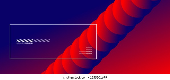 Simple abstract background with neon color circles. Memphis Style Geometric Pattern. Vector Illustration For Wallpaper, Banner, Background, Card, Book Illustration, landing page