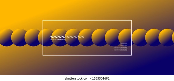 Simple abstract background with neon color circles. Memphis Style Geometric Pattern. Vector Illustration For Wallpaper, Banner, Background, Card, Book Illustration, landing page