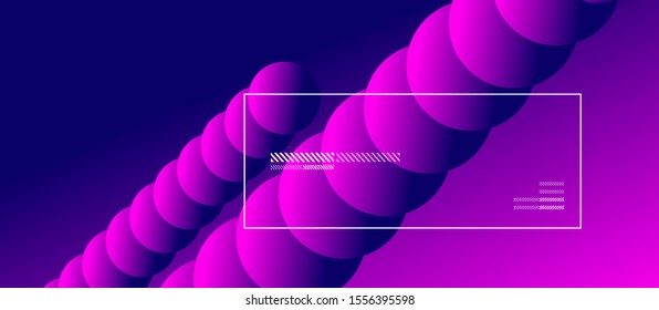 Simple abstract background with neon color circles. Memphis Style Geometric Pattern. Vector Illustration For Wallpaper, Banner, Background, Card, Book Illustration, landing page