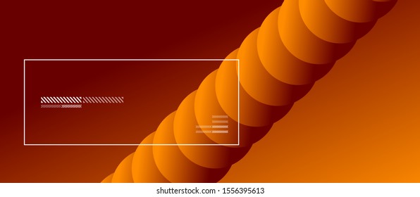 Simple abstract background with neon color circles. Memphis Style Geometric Pattern. Vector Illustration For Wallpaper, Banner, Background, Card, Book Illustration, landing page