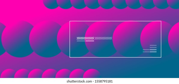 Simple abstract background with neon color circles. Memphis Style Geometric Pattern. Vector Illustration For Wallpaper, Banner, Background, Card, Book Illustration, landing page