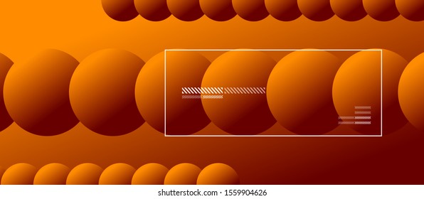 Simple abstract background with neon color circles. Memphis Style Geometric Pattern. Vector Illustration For Wallpaper, Banner, Background, Card, Book Illustration, landing page