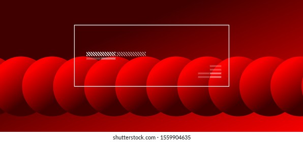 Simple abstract background with neon color circles. Memphis Style Geometric Pattern. Vector Illustration For Wallpaper, Banner, Background, Card, Book Illustration, landing page