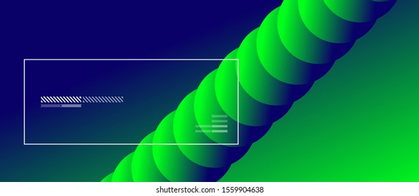 Einfach abstrakter Hintergrund mit Neonfarbkreisen. Memphis Style Geometrisches Muster. Vektorgrafik für Bildschirmhintergründe, Banner, Hintergrund, Karte, Buchillustration, Landing-Page