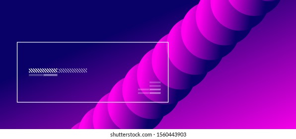 Simple abstract background with neon color circles. Memphis Style Geometric Pattern. Vector Illustration For Wallpaper, Banner, Background, Card, Book Illustration, landing page