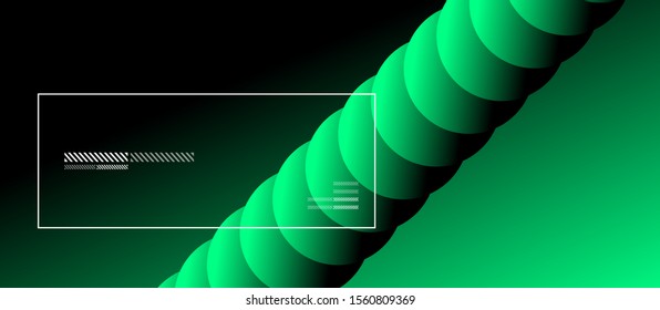 Simple abstract background with neon color circles. Memphis Style Geometric Pattern. Vector Illustration For Wallpaper, Banner, Background, Card, Book Illustration, landing page