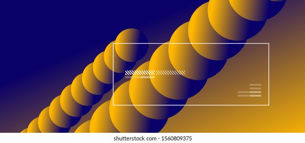 Simple abstract background with neon color circles. Memphis Style Geometric Pattern. Vector Illustration For Wallpaper, Banner, Background, Card, Book Illustration, landing page