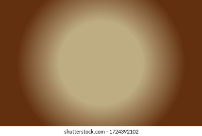 A simple abstract background, shading brown color into a bright circle in the middle.