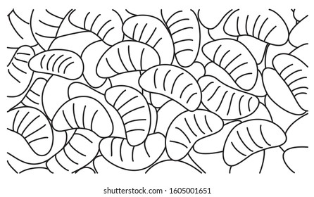 Simple abstract background of tangerine segments