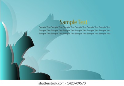 simple abstract background template with modern design, gradient colors and colorful in blue, eps 10.