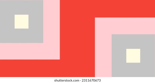 Simple abstract background of various cheerful shapes and colors 