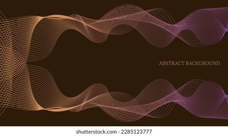 simple abstract background, wave lines