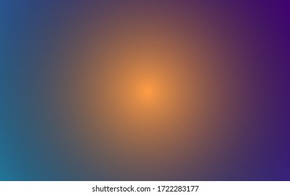 simple abstract background,bright yellow gradation on a dark blue and purple background