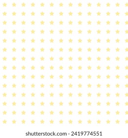 simple abstract banana color small star pattern