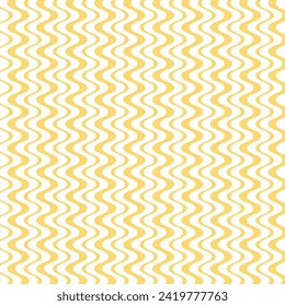 simple abstract banana color vertical line zig zag pattern