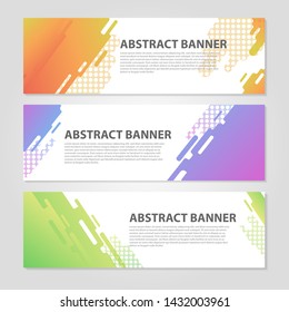 Simple Abstract banner template vector