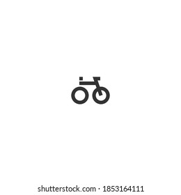 simple abstract bicycle vector illustration