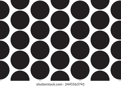 simple abstracto color negro gran polka dot pattern