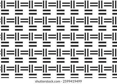 simple abstract black color creative geometric half line pattern black and white abstract grid pattern with interwoven line design