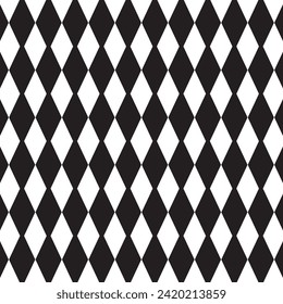 simple abstract black color daimond shape rhombus pattern