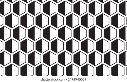 einfache abstrakte schwarze Farbe geometrische Polygon Hexagon Wabenmuster eine schwarz-weiße Wand mit einem schwarz-weißen geometrischen Muster