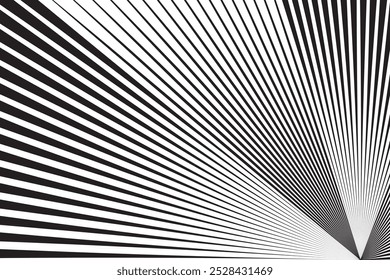 simple abstract black color thin to thick creative geometric line pattern a black and white photo of a wall with a white line