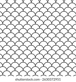  simple abstract black colour fish scale pattern design can be used background