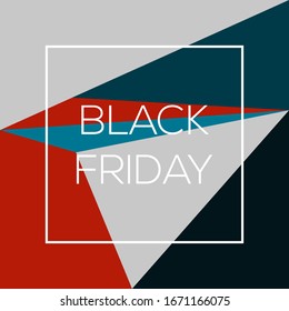 Simple abstract black Friday banner