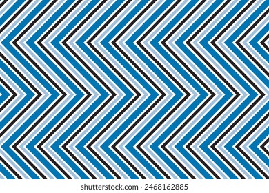 simple abstracto negro azul cielo azul sin fisuras línea de Vertical zig zag patrón un azul blanco y azul rayas patrón con las palabras z en el medio