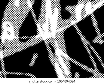 Simple abstract black and white drawing. Expressive drawing. Abstract Overlay Texture.