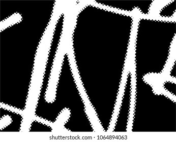 Simple abstract black and white drawing. Expressive drawing. Abstract Overlay Texture.