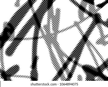 Simple abstract black and white drawing. Expressive drawing. Abstract Overlay Texture.