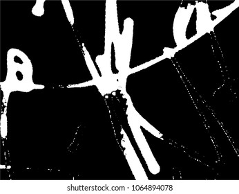 Simple abstract black and white drawing. Expressive drawing. Abstract Overlay Texture.