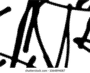 Simple abstract black and white drawing. Expressive drawing. Abstract Overlay Texture.