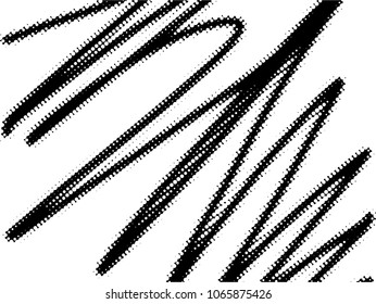 Simple abstract black and white drawing. Expressive drawing. Abstract Dots Overlay Texture.