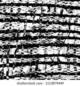 Simple abstract black and white drawing. Expressive drawing. Abstract Overlay Texture. Vector.
