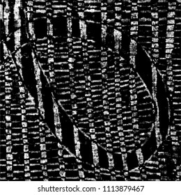 Simple abstract black and white drawing. Expressive drawing. Abstract Overlay Texture. Vector.