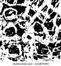 Simple abstract black and white drawing. Expressive drawing. Abstract Overlay Texture. Vector.