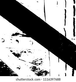Simple abstract black and white drawing. Expressive drawing. Abstract Overlay Texture. Vector.