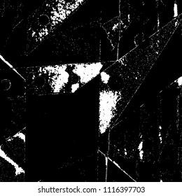 Simple abstract black and white drawing. Expressive drawing. Abstract Overlay Texture. Vector.
