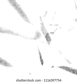 Simple abstract black and white drawing. Expressive drawing. Abstract Overlay Texture. Vector.