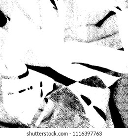 Simple abstract black and white drawing. Expressive drawing. Abstract Overlay Texture. Vector.