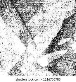 Simple abstract black and white drawing. Expressive drawing. Abstract Overlay Texture. Vector.
