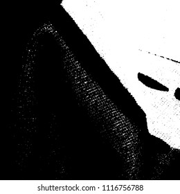 Simple abstract black and white drawing. Expressive drawing. Abstract Overlay Texture. Vector.