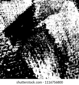 Simple abstract black and white drawing. Expressive drawing. Abstract Overlay Texture. Vector.