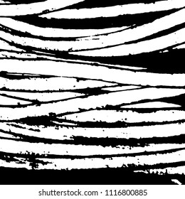 Simple abstract black and white drawing. Expressive drawing. Abstract Overlay Texture. Vector.