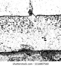Simple abstract black and white drawing. Expressive drawing. Abstract Overlay Texture. Vector.