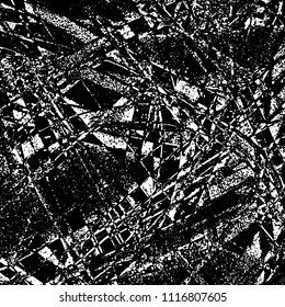 Simple abstract black and white drawing. Expressive drawing. Abstract Overlay Texture. Vector.