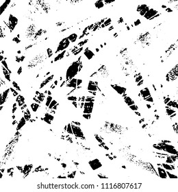 Simple abstract black and white drawing. Expressive drawing. Abstract Overlay Texture. Vector.