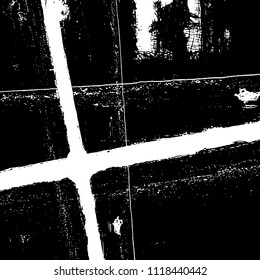 Simple abstract black and white drawing. Expressive drawing. Abstract Overlay Texture. Vector.
